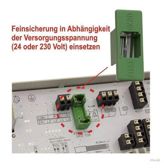 Anschlussleiste Alpha Basis direct Standard 230 V für 6 Heizzonen Möhlenhoff