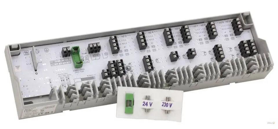 Anschlussleiste Alpha Basis direct Standard 230 V für 6 Heizzonen Möhlenhoff