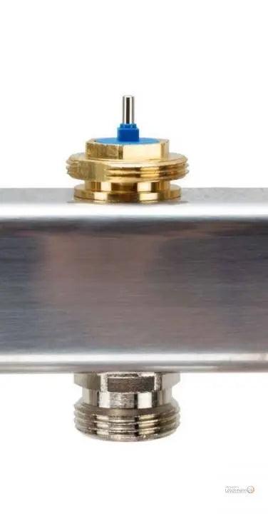 Edelstahlverteiler für FbH mit 4 Heizkreisen Heizsysteme Löschmann