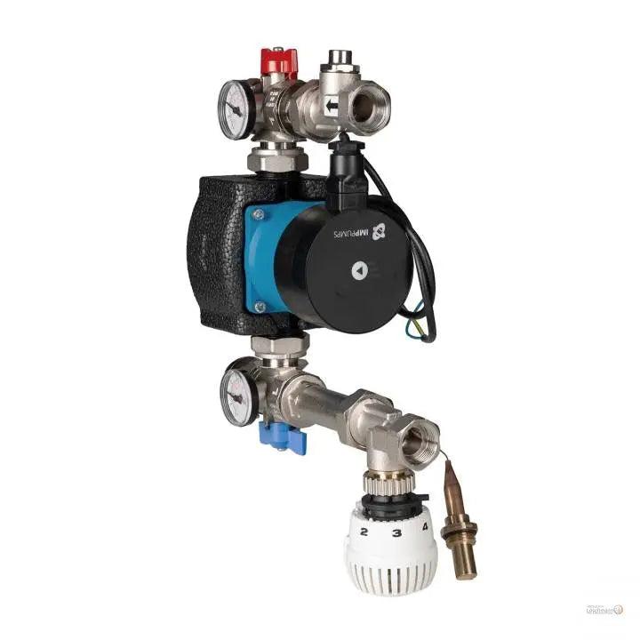 Kompakt-Regelstation für Fußbodenheizung mit IMP Hocheffizienz Strasshofer