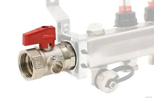 Kugelhahn Set für Heizkreisverteiler zur Verteilerabsperrung. Heizsysteme Löschmann