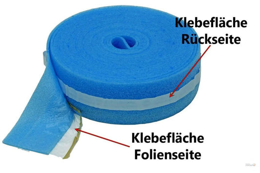 Premium Randdämmstreifen beidseitig selbstklebend 150 x 8 mm (25 m Rolle) Heizsysteme Löschmann