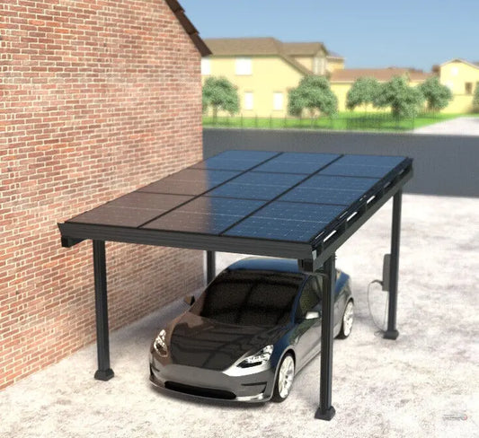 Solar- Einzelcarport Heizsysteme Löschmann