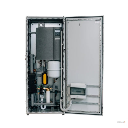 ThermCube Basic All-in-One Luft-Wasser Wärmepumpen System Speicheranschluss links Pelia Gebäudesysteme GmbH