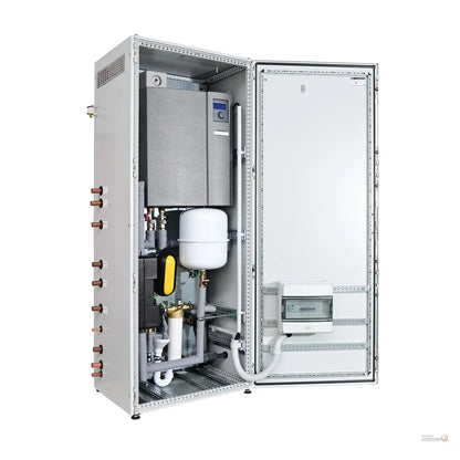 ThermCube Basic All-in-One Luft-Wasser Wärmepumpen System Speicheranschluss links Pelia Gebäudesysteme GmbH