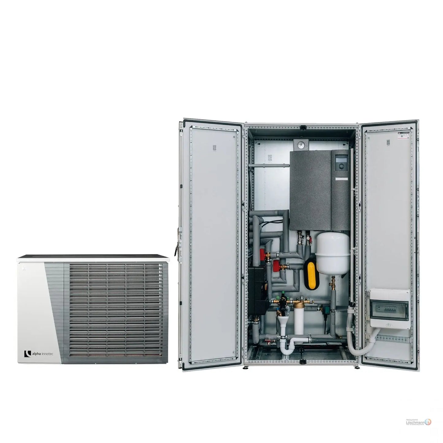 ThermCube Hybrid All-in-One Luft-Wasser Wärmepumpen System Speicheranschluss rechts Pelia Gebäudesysteme GmbH