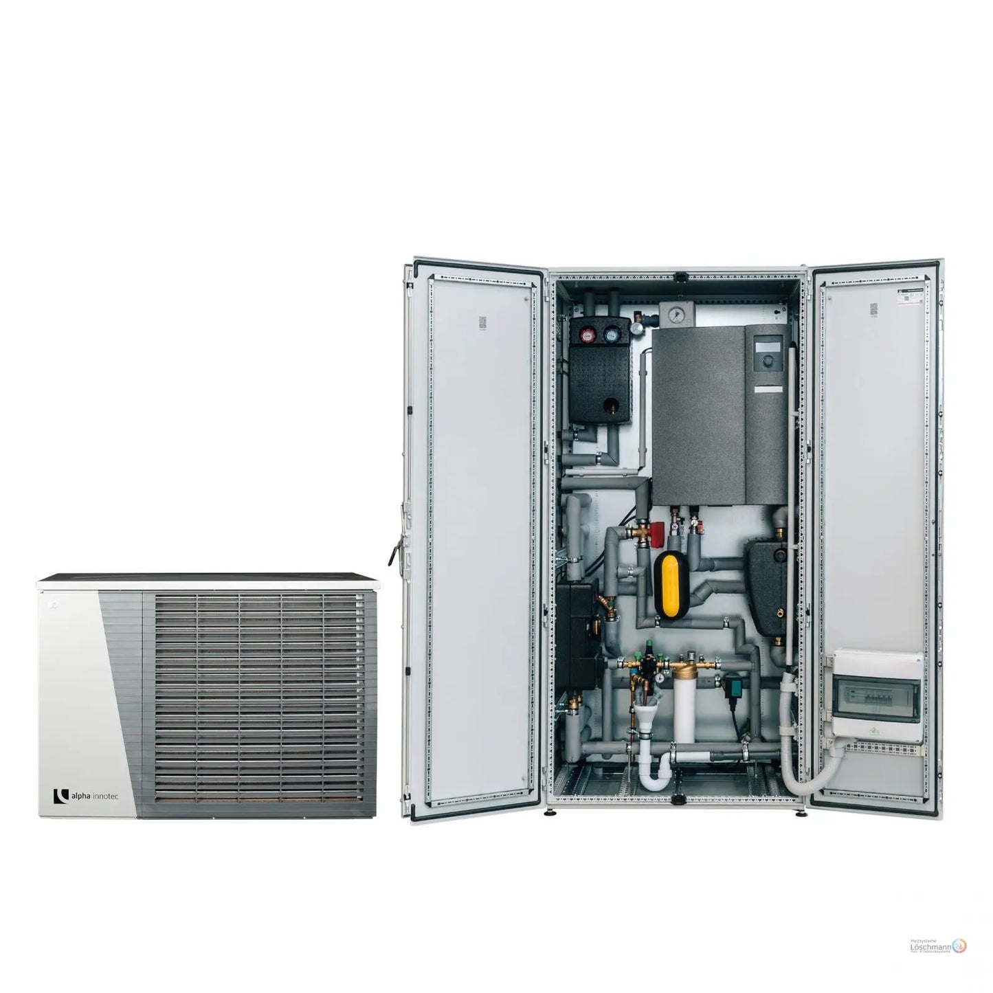 ThermCube Premium Plus All-in-One Luft-Wasser Wärmepumpen System Speicheranschluss links Pelia Gebäudesysteme GmbH