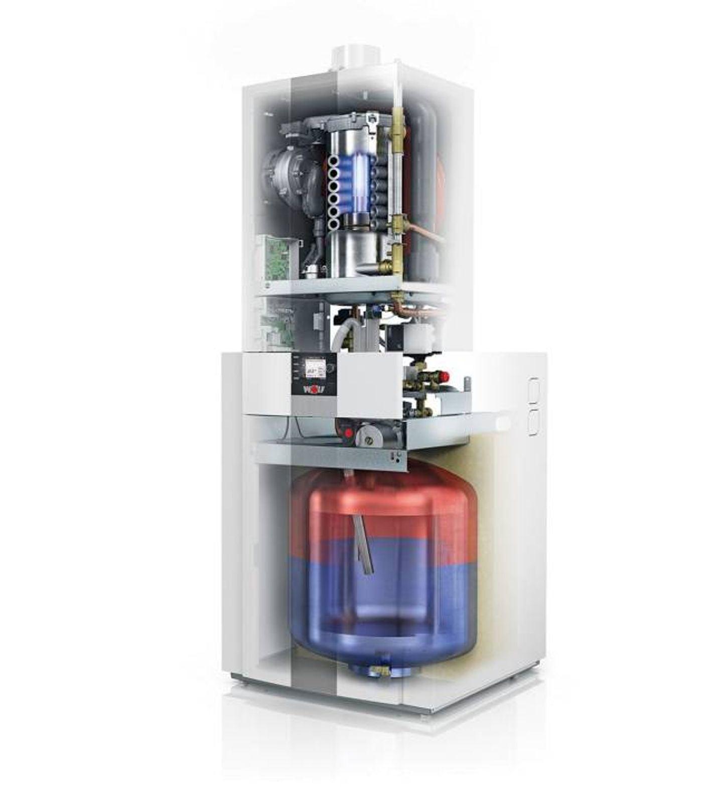 Wolf Gas-Brennwert 14 kW Kompaktheizzentrale CGS-2R-14