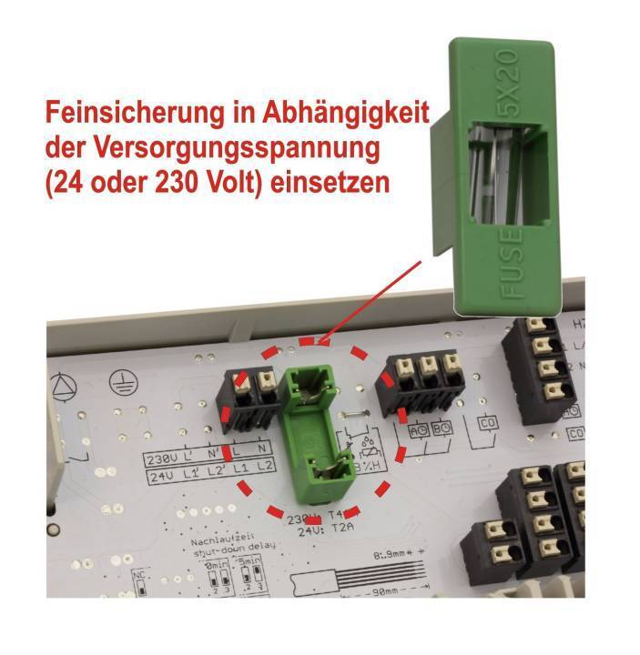 Anschlussleiste Alpha Basis direct Standard 230 V für 6 Heizzonen