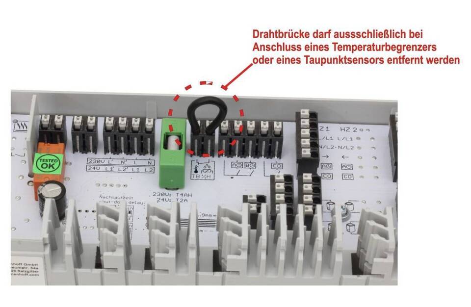 Anschlussleiste Alpha Basis direct Standard Plus 230 V für 6 Heiz- und Kühlzonen