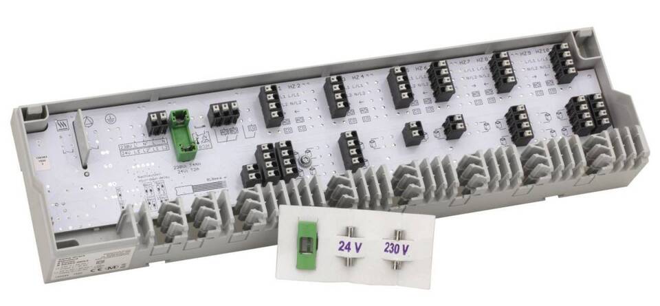 Anschlussleiste Alpha Basis direct Standard 230 V für 6 Heizzonen